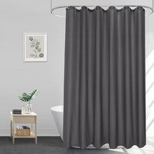 Duschvorhang Dunkelgrau Textil Stoff 180x220 Anti-Schimmel&Einfache
