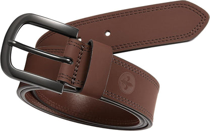 Herrengürtel CHAOREN Arbeitsgürtel Leder 38mm Braun 100cm