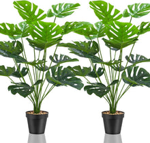 Kunstpflanzen Set mit 2 Groß Künstliche Pflanzen Fake Plant hoch in