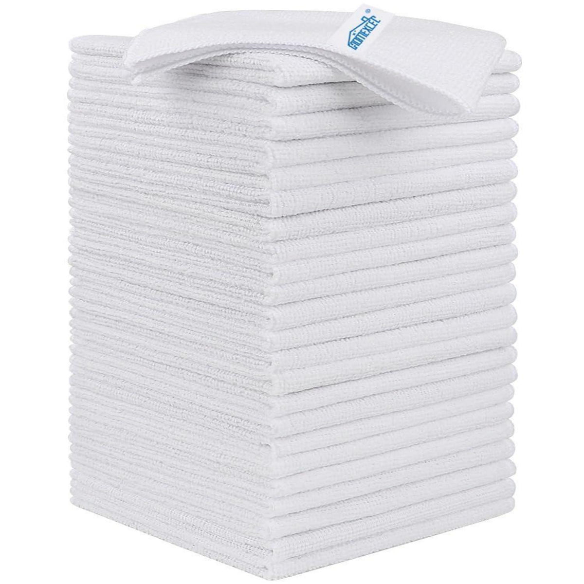 24 Microfasertücher Weiß – Reinigungslappen für Küche & Haushalt
