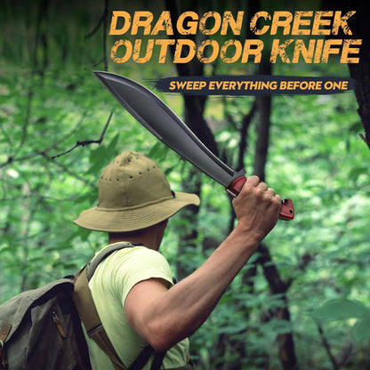 Dragon Creek Großes Outdoor Survival Messer D2 Stahl