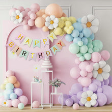 Pastell Luftballon Girlande Gänseblümchen Folienballons mit