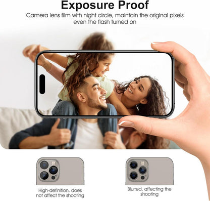 Schutzfolie für iPhone 15 Pro Panzer Schutzglas 2 Stück Ultra-klar