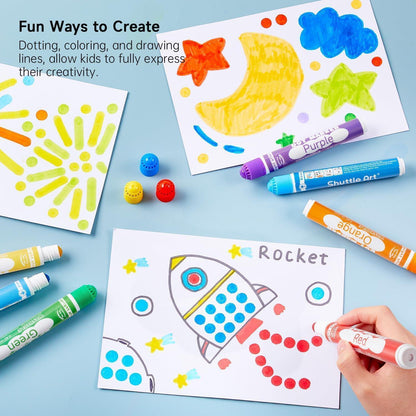 Dot Marker Set für Kinder, 20 auswaschbare Farben, ungiftig