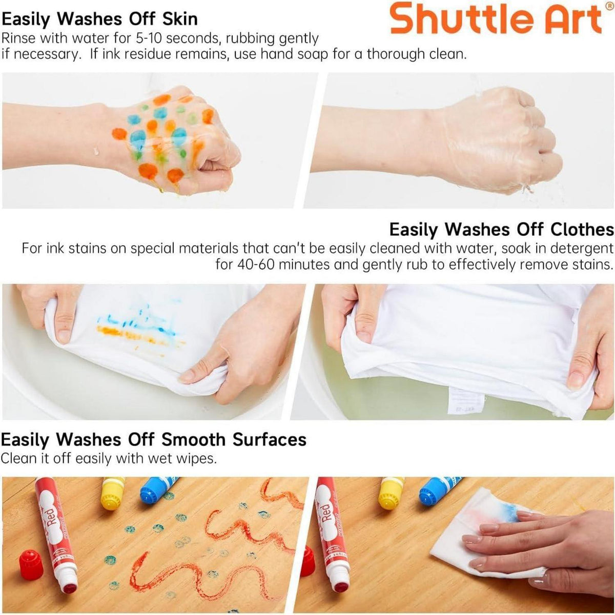 Dot Marker Set für Kinder, 20 auswaschbare Farben, ungiftig