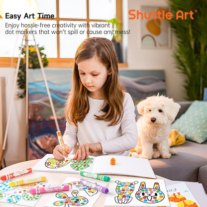 Dot Marker Set für Kinder, 20 auswaschbare Farben, ungiftig