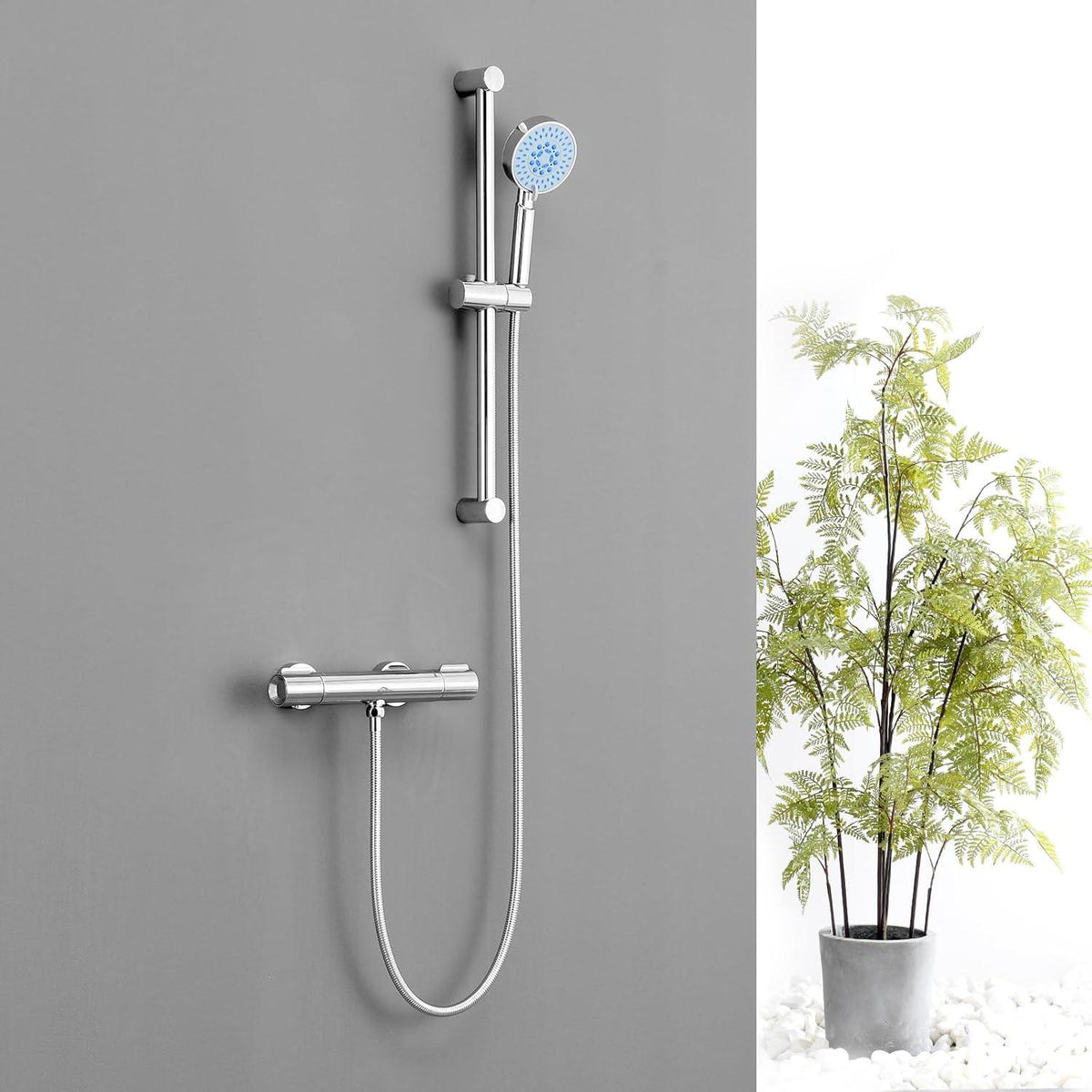 Auralum Thermostat Duscharmatur mit 38 °C Sicherheitssperre