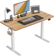 Elektrischer Höhenverstellbarer Schreibtisch 120x60cm T-Beine Stahl