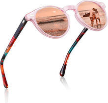 Runde Polarisierte Sonnenbrille Damen UV Schutz Vintage Style