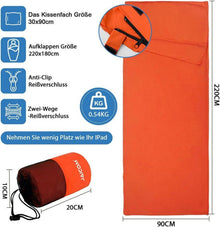 JAICOM Hüttenschlafsack Ultraleichter Seideschlafsack für