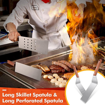 DragonGrill Grillspachtel Set 6tlg Grillzubehör Tragetasche