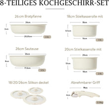 Kochgeschirr-Set Induktion 8-Teilig antihaftbeschichtet
