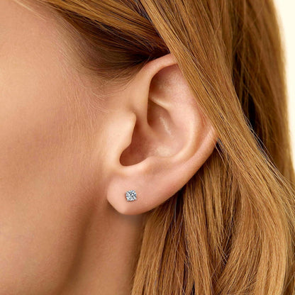 Moissanite Ohrringe 925 Silber Damen 0,6-3 Karat VVS1 D