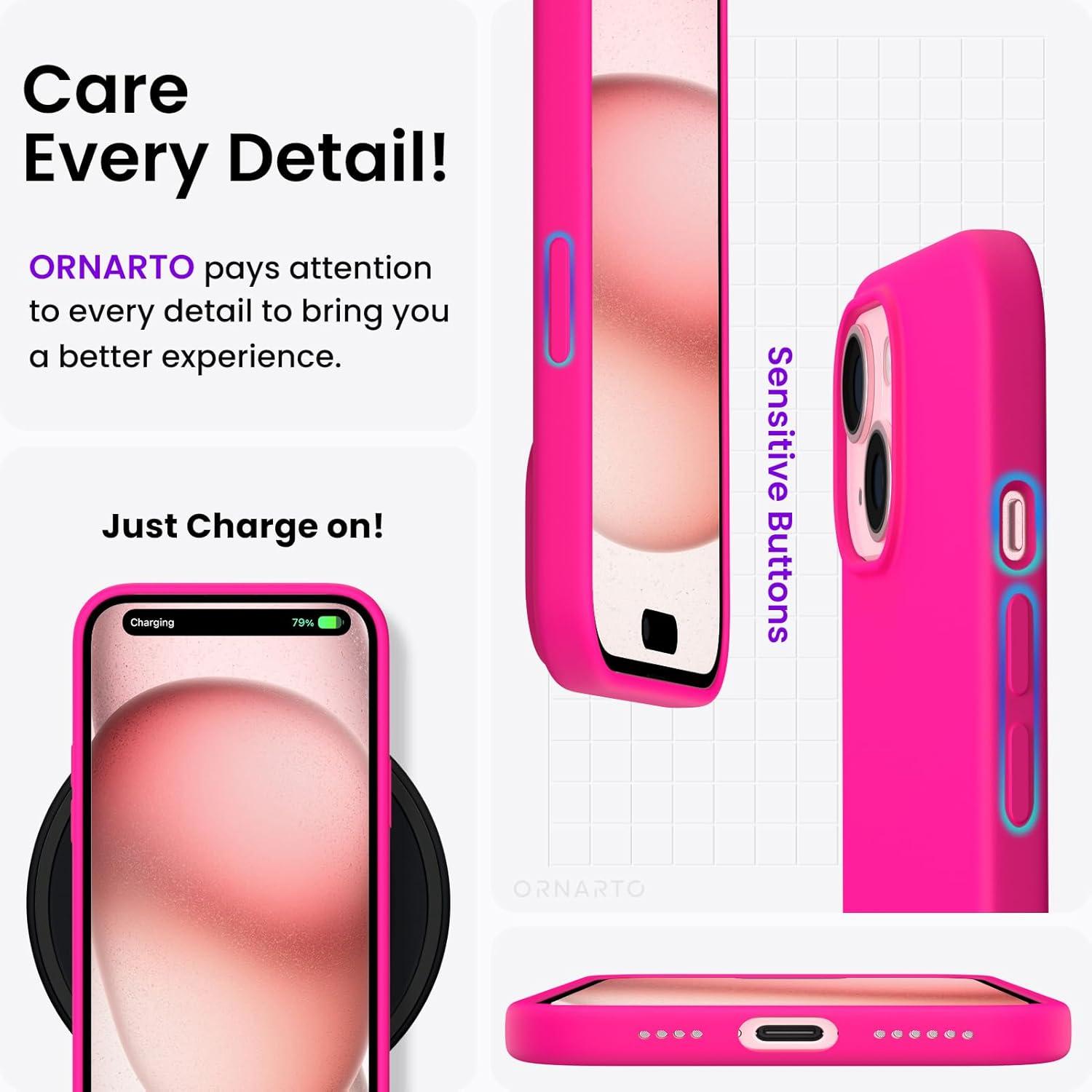Silikon Hülle für iPhone 15 Plus 6,7 Zoll - Ultra dünn, Kratzfeste stoßfeste