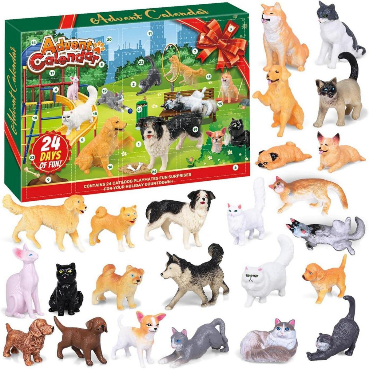 Adventskalender Bauerhof Tiere Hunde Katzen 2024 Jungen Mädchen 2-10