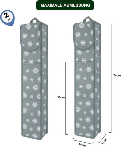 2x Geschenkpapier Aufbewahrungstasche Wasserdicht Schwerlast 600D Oxford 74x14cm