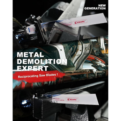 Säbelsägeblätter Bi-Metall 150mm 5tlg für Metall & Stahl