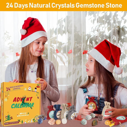 Adventskalender 2026 für Kinder Kristalle Edelsteine