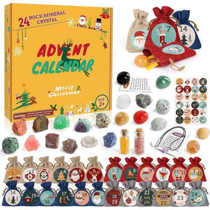 Adventskalender 2026 für Kinder Kristalle Edelsteine
