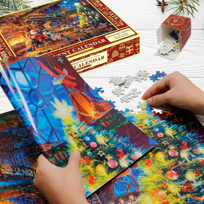 Weihnachtspuzzle Adventskalender 2024 1008 Teile Geschenk