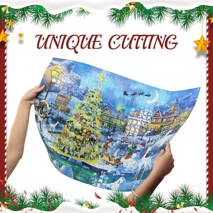 Puzzle Adventskalender 2024 Weihnachts-Schnee 1008 Teile