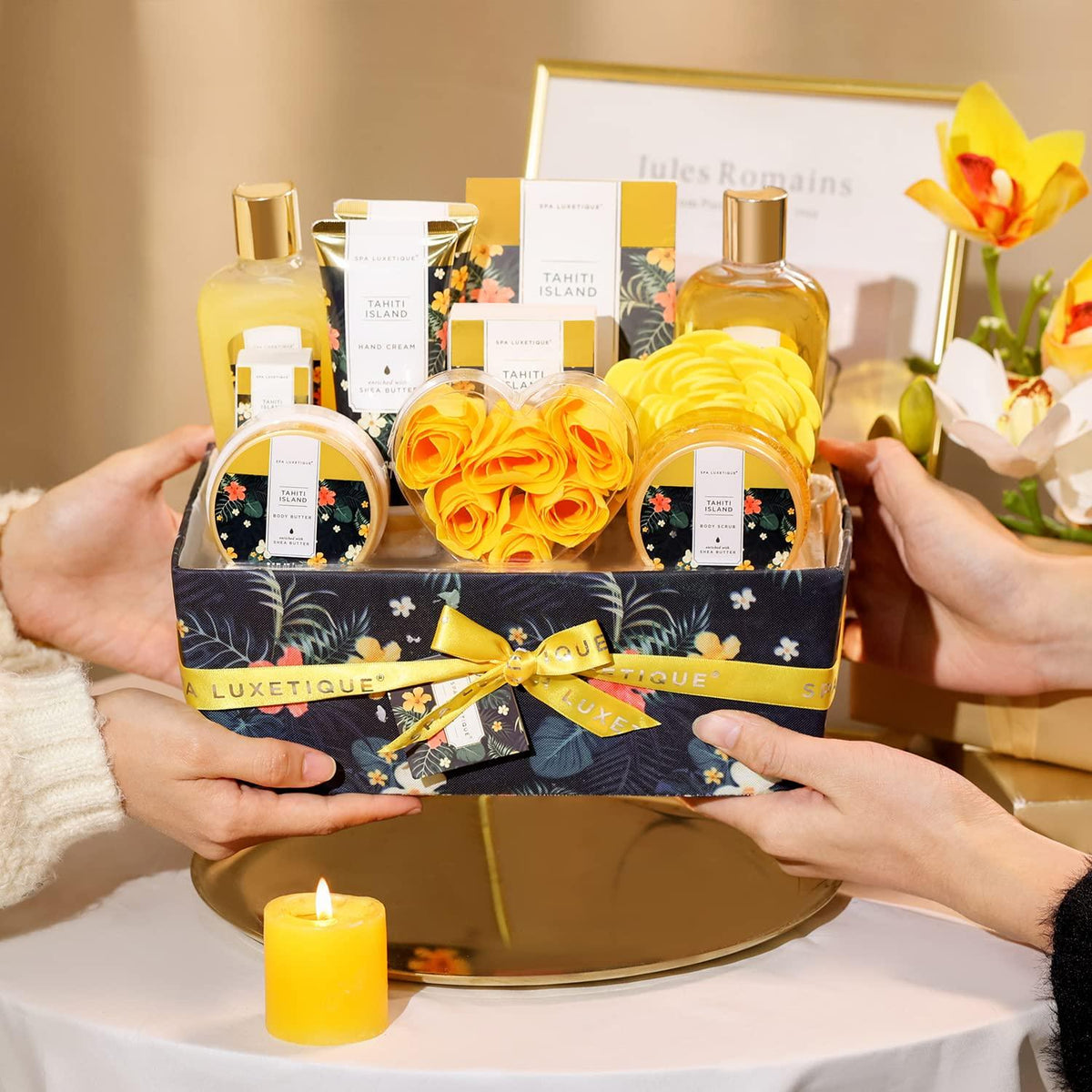 Spa Luxetique Geschenk Set 12pcs Tahiti Insel Bad ätherisches Öl