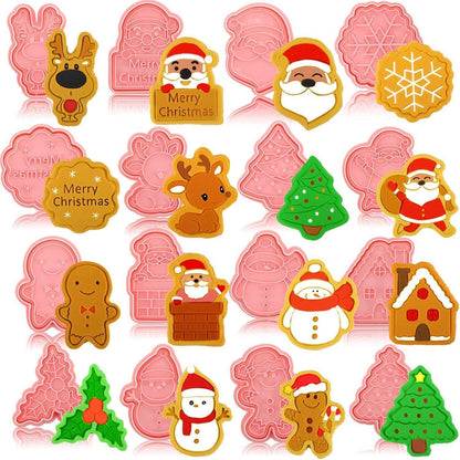 16-teiliges Weihnachtsausstechformen Set Weihnachten Plätzchen Cutter