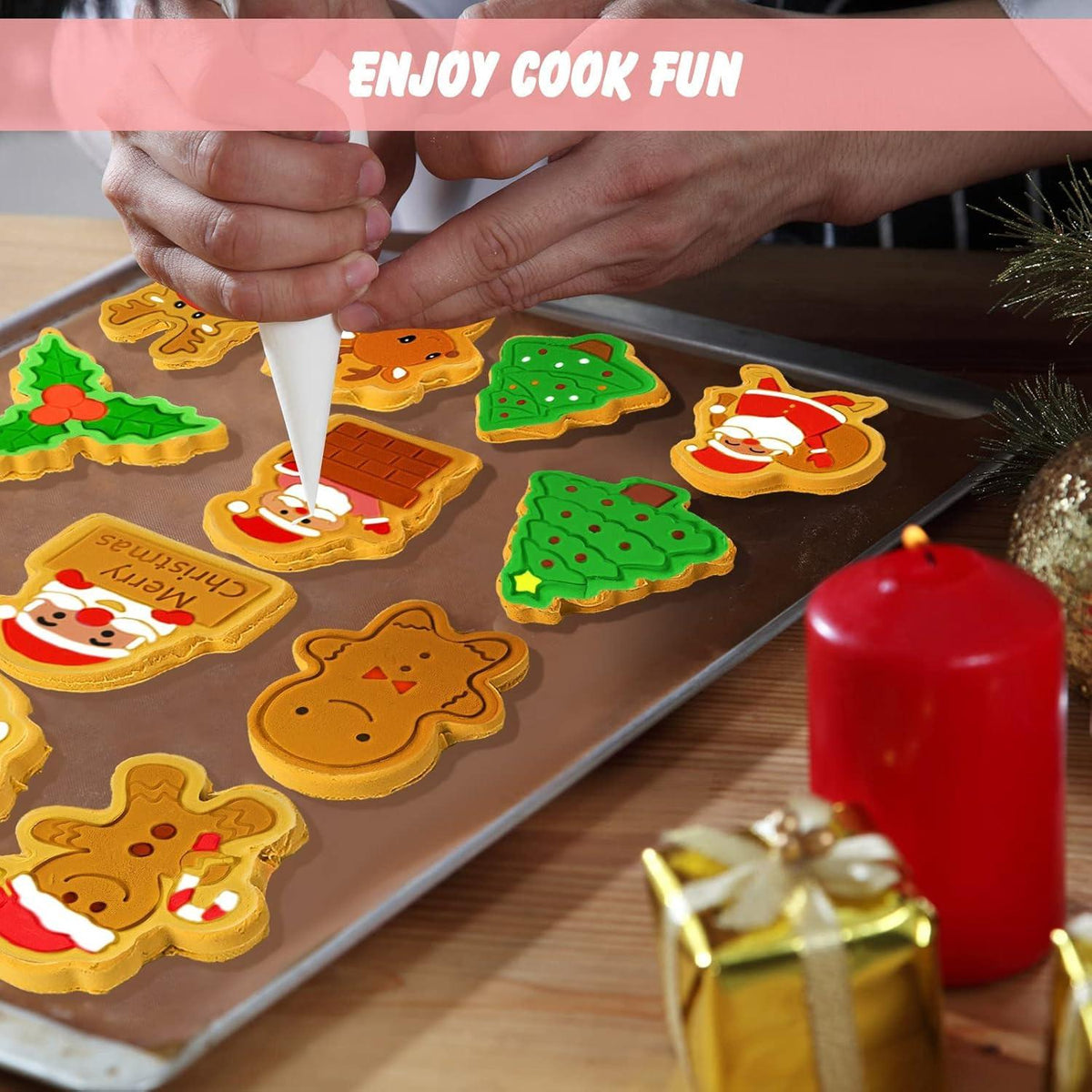 16-teiliges Weihnachtsausstechformen Set Weihnachten Plätzchen Cutter