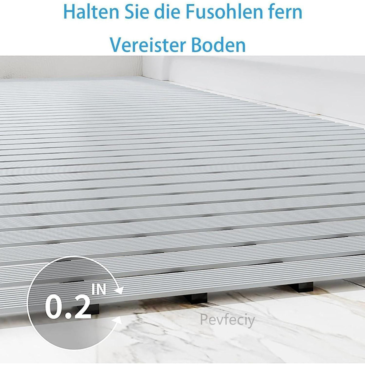 Rutschfeste Duschmatte 122x61 cm – Moderne Entwässerung mit Haken