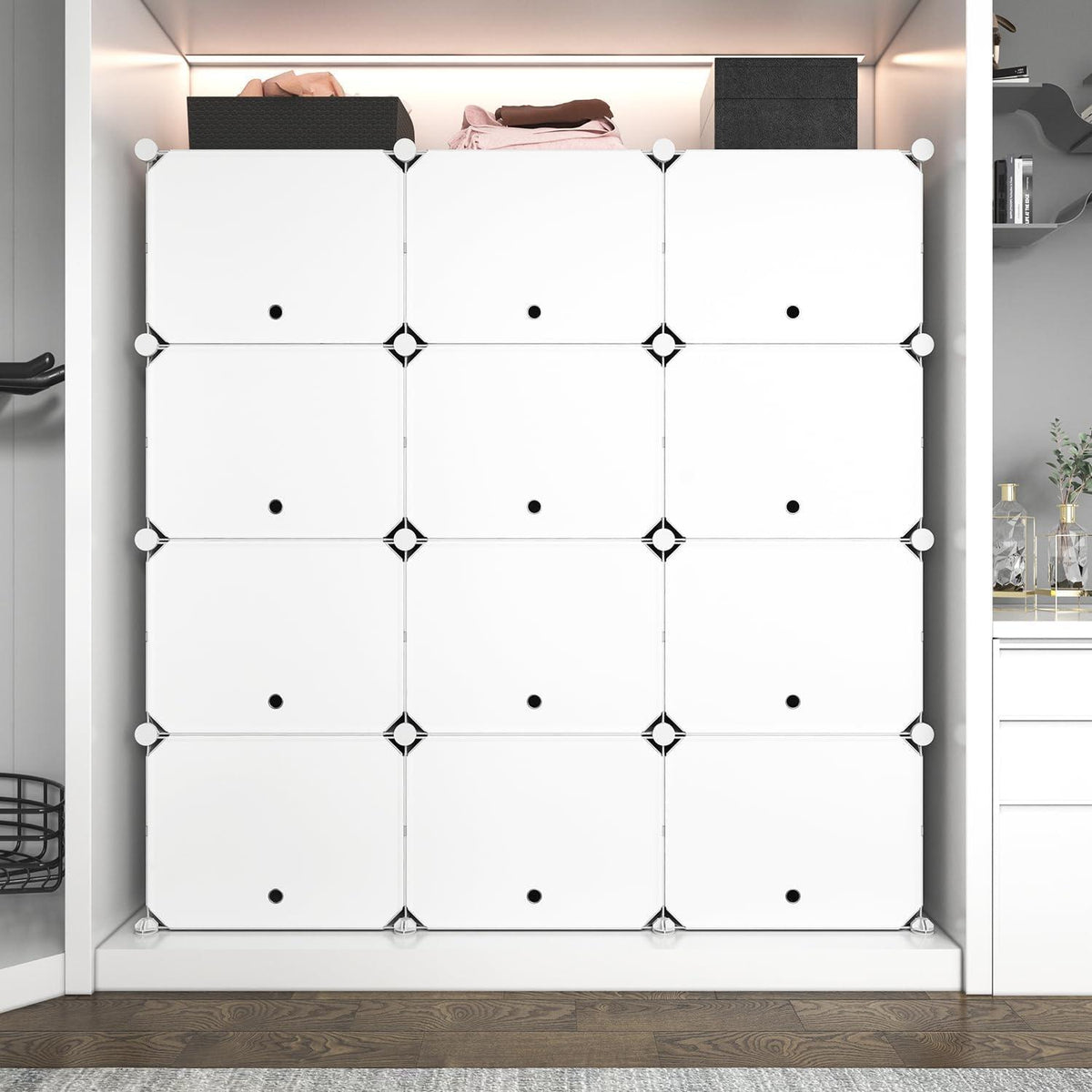 Schuhregal 8 Etagen Organizer 48 Paar Schuhschrank Tragbar