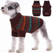 Hundepullover Bohemian Stil Weich Warm mit Beinen und Rollkragen