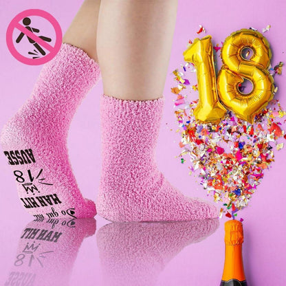 Flauschige Geschenkideen Lustige Kuschelsocken Damen 39-42 Geburtstag