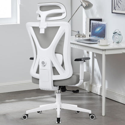 Ergonomischer Bürostuhl mit verstellbarer Kopfstütze und