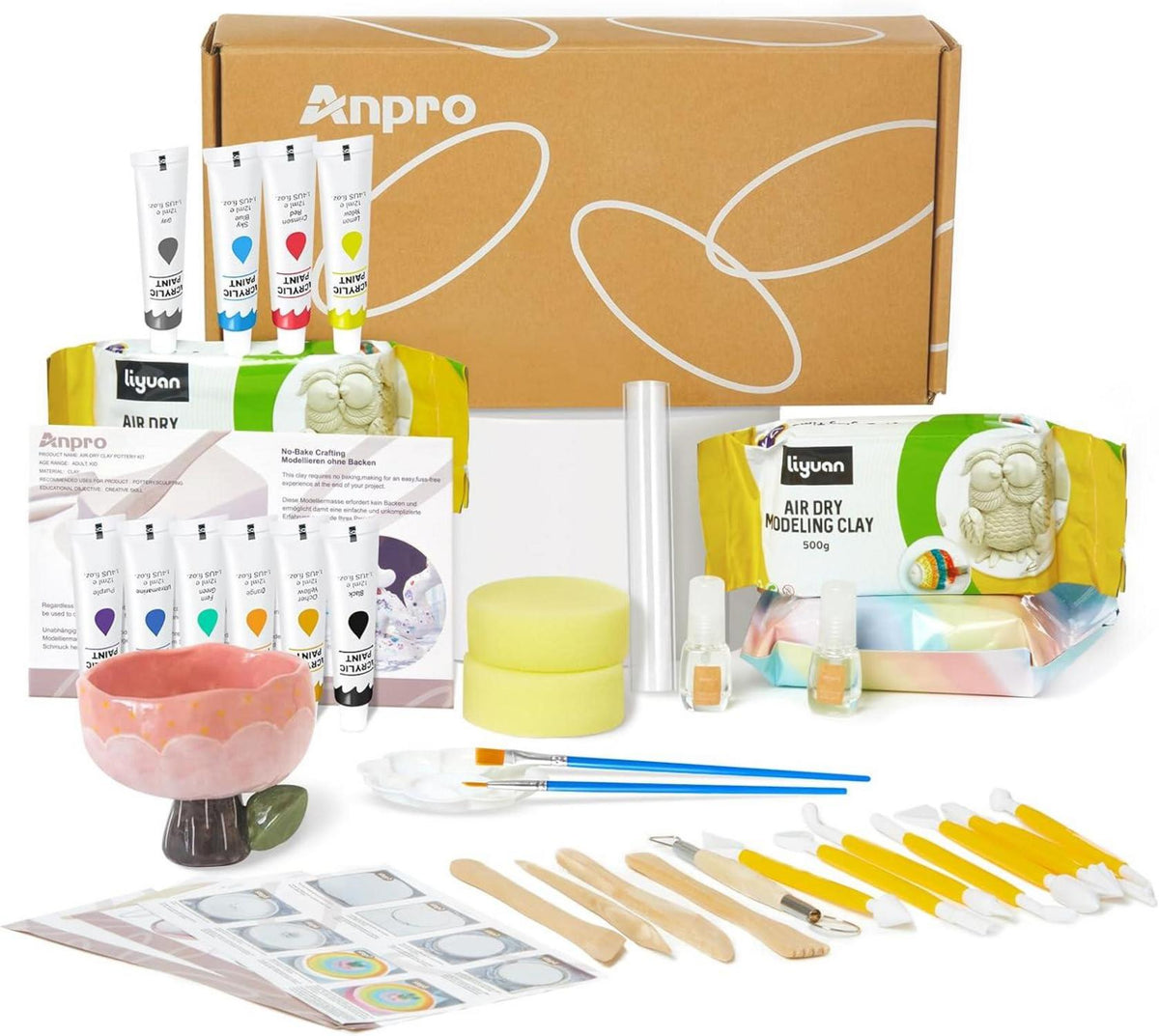 Ton-Set für Erwachsene: Komplettes DIY-Tonspiel mit Werkzeugen