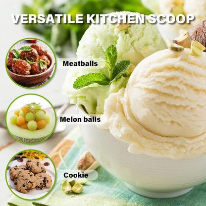 Eisportionierer Edelstahl 2,5cm Auslöser Komfort Griff Eiscremekugel