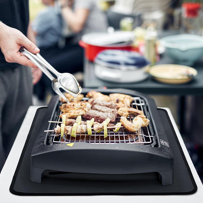 Hitzebeständige Grillmatte schwarz 60x90 cm für