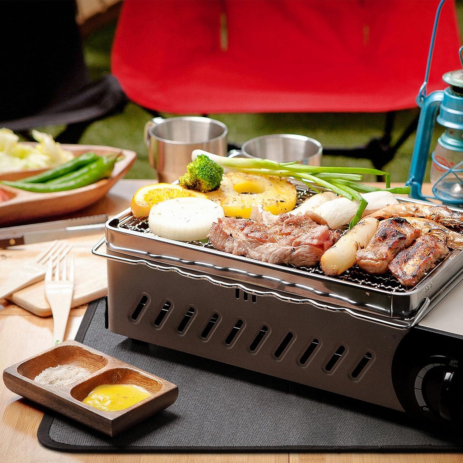Hitzebeständige Grillmatte für Blackstone 40x60 cm Schwarz