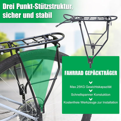 Einstellbarer Fahrrad Gepäckträger für 26-28“ Rennräder