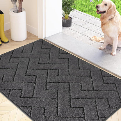 Schmutzfangmatte Innen Fußmatte waschbar absorbierend Türmatte Eingang