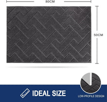 Schmutzfangmatte Innen 50x80cm rutschfeste Fußmatte waschbar