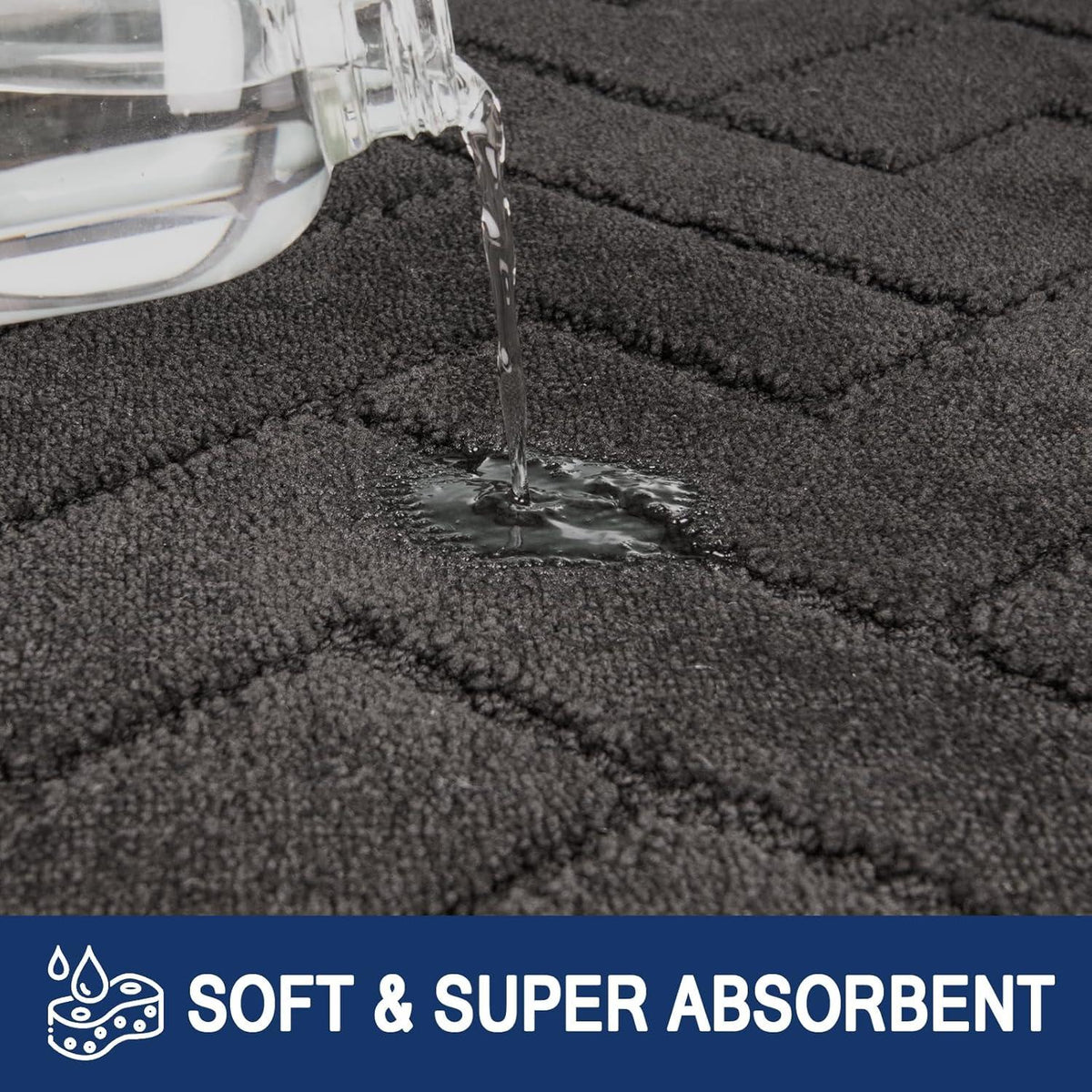 Schmutzfangmatte 60x90 cm rutschfest waschbar Sauberlaufmatte absorbierend