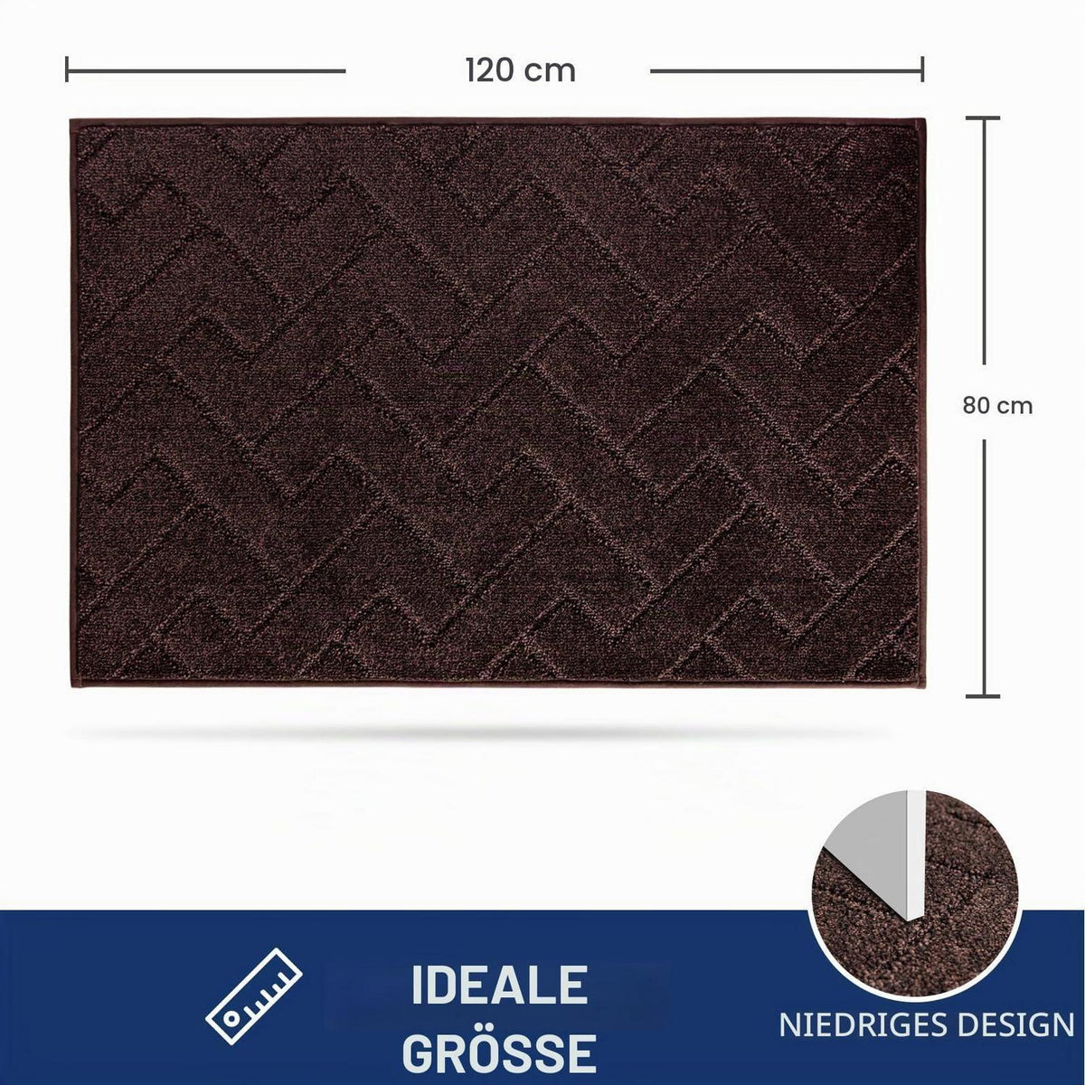 Schmutzfangmatte 80x120 cm – Rutschfest & Waschbar