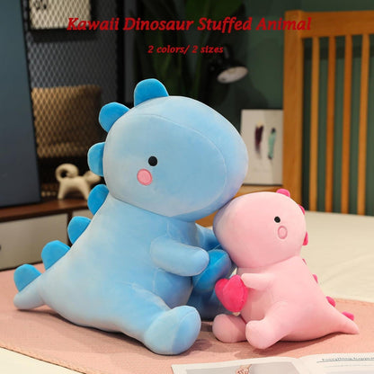 Plüschtier Dinosaurier mit Herz, Kuscheltier 50cm Rosa