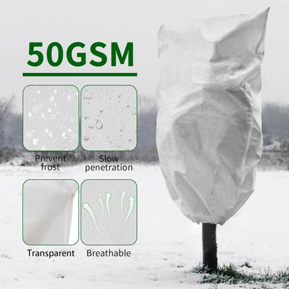 Winterschutz-Haube 2er Set 120x180cm Frostschutzvlies Zugband