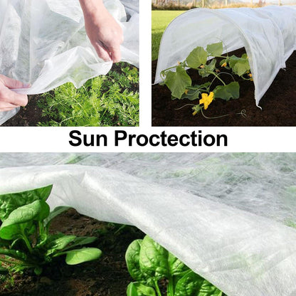 Muzhira Frostschutzvlies 1.6m x 8m 30g/m² für Pflanzen Schutz vor Kälte, Vögeln & Insekten