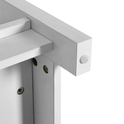 2-stöckiger Couchtisch Holz Rechteckig Weiß