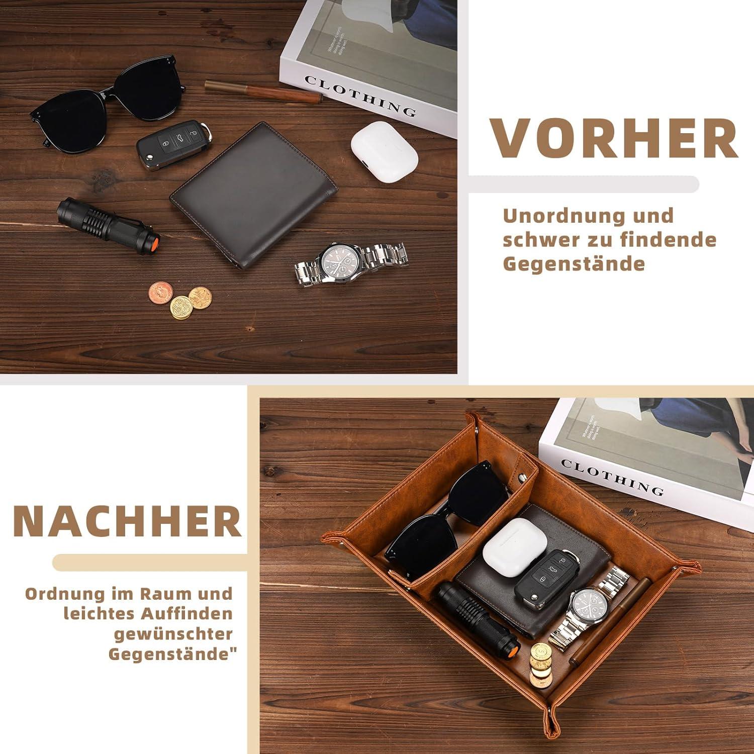Leder Tablett Geschenke Männer Weihnachten Organizer Herren Gifts