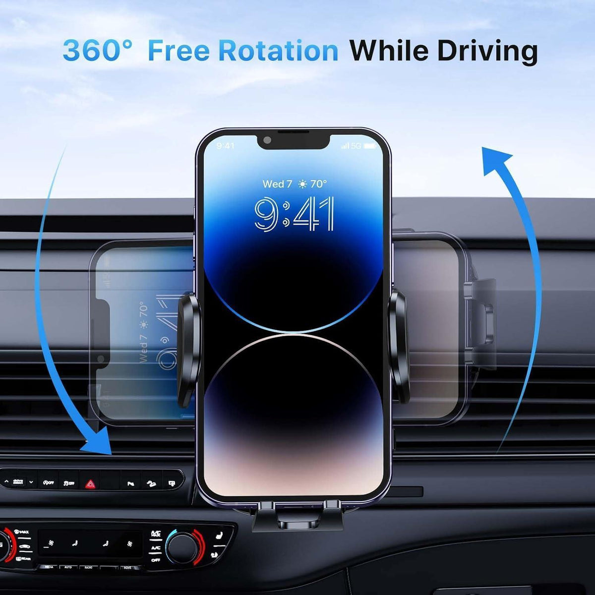 Auto Handyhalterung Lüftung stabil 360° Drehung