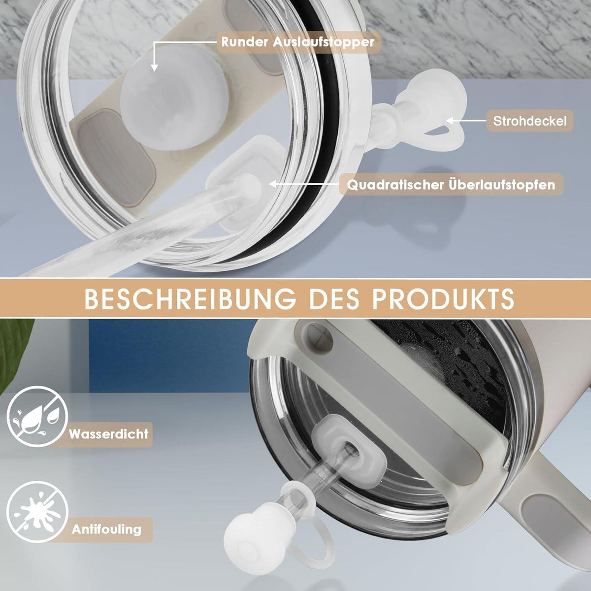 Silikon Spill Proof Stopper für Stanley Tumbler 1.0 und 2.0