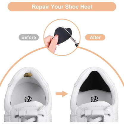 Sneaker Fersen Reparatur Patches (20 Paar) Schwarz & Weiß